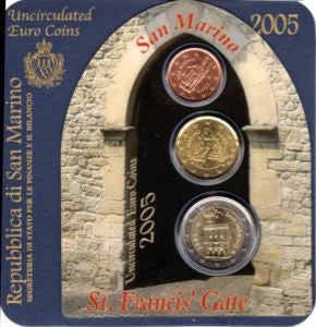 San Marino Różne euro zestaw menniczy 2005