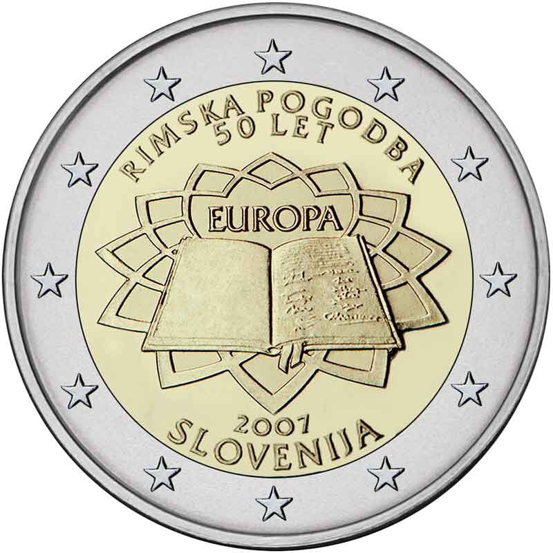 Słowenia 2 euro 2007 50-lecie Traktatu Rzymskiego (Słowenia)