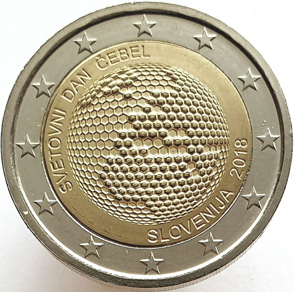 Słowenia 2 euro 2018 Światowy Dzień Pszczół w Słowenii