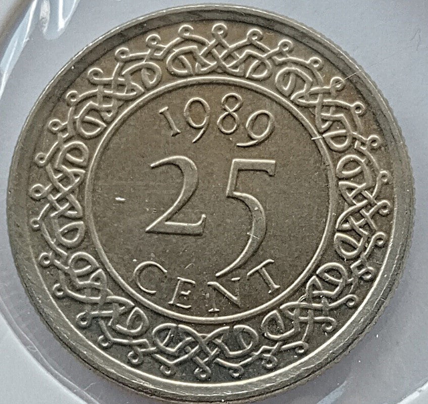 Surinam 25 Cent 1989