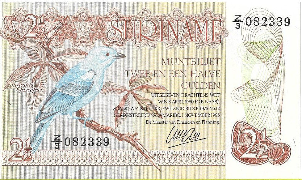 Surinam 2,5 Gulden 1985 - UNC