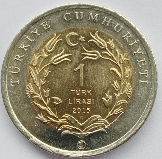 Turcja 1 Lira 2015 Angora turecka
