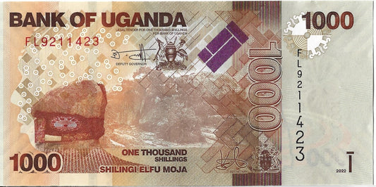 Uganda 1 000 Szyling 2022 - UNC