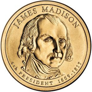 USA 1 Dolar 2007 4 Prezydent USA - James Madison (1809-1817)