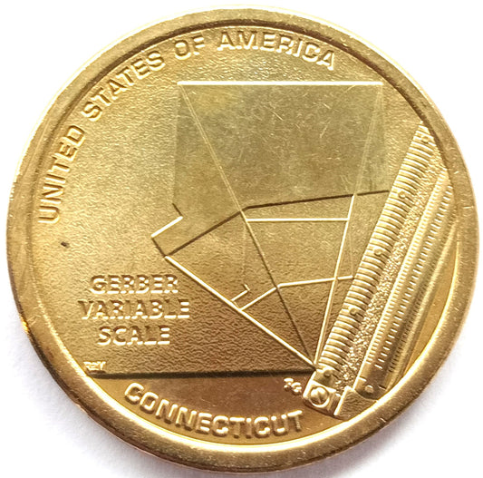 USA 1 Dolar 2020 Zmienna skala Gerbera