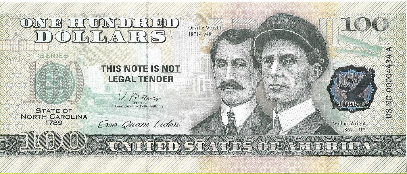 USA 100 Dolarów 2022 Carolina Commemorative Dollar