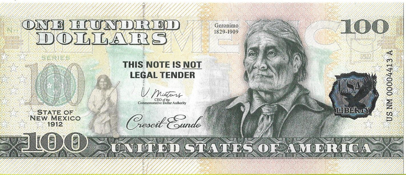 USA 100 Dolarów 2022 Mexico Commemorative Dollar