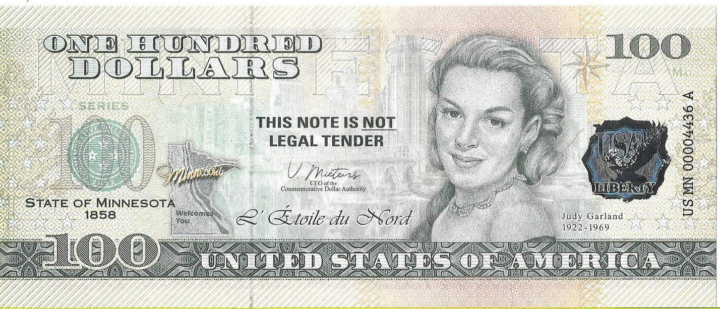 USA 100 Dolarów 2022 Minnesota Commemorative Dollar