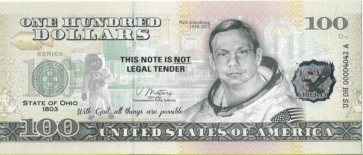 USA 100 Dolarów 2022 Ohio Commemorative Dollar