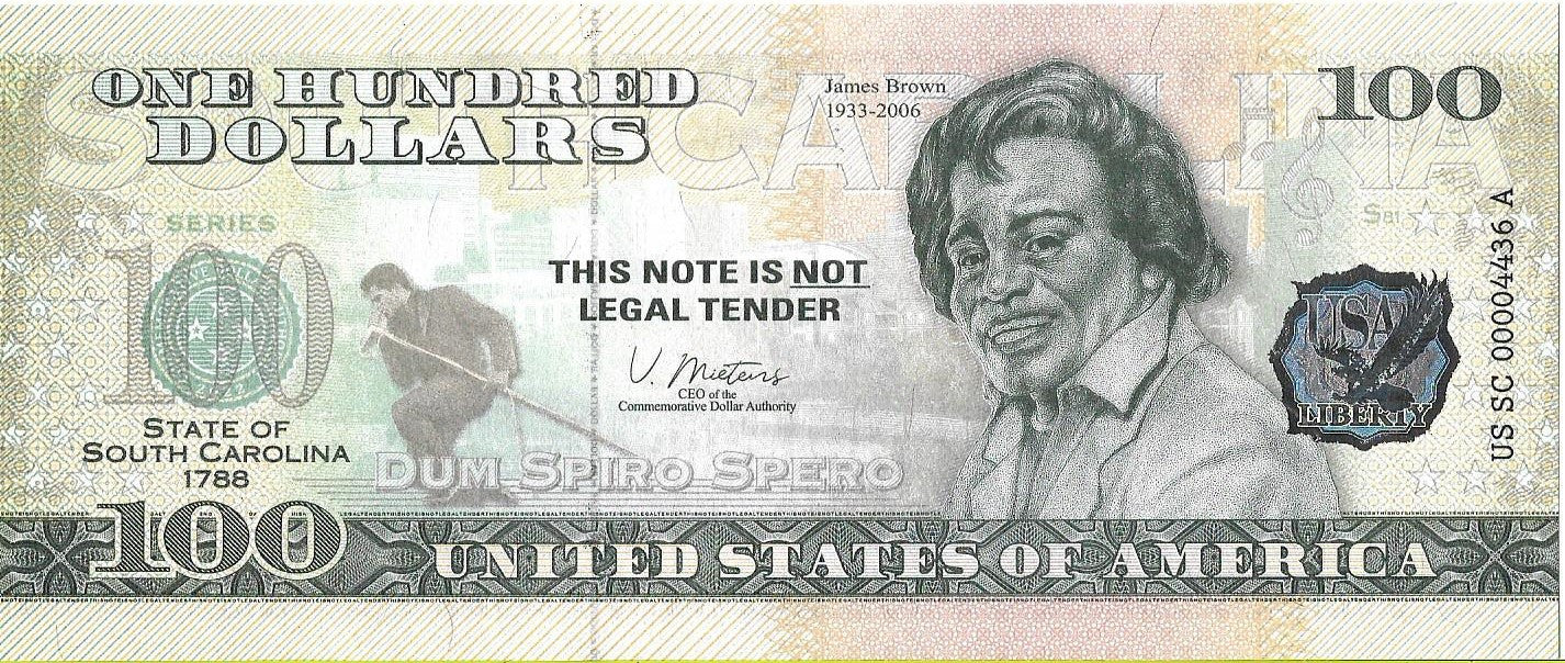 USA 100 Dolarów 2022 South Carolina Commemorative Dollar