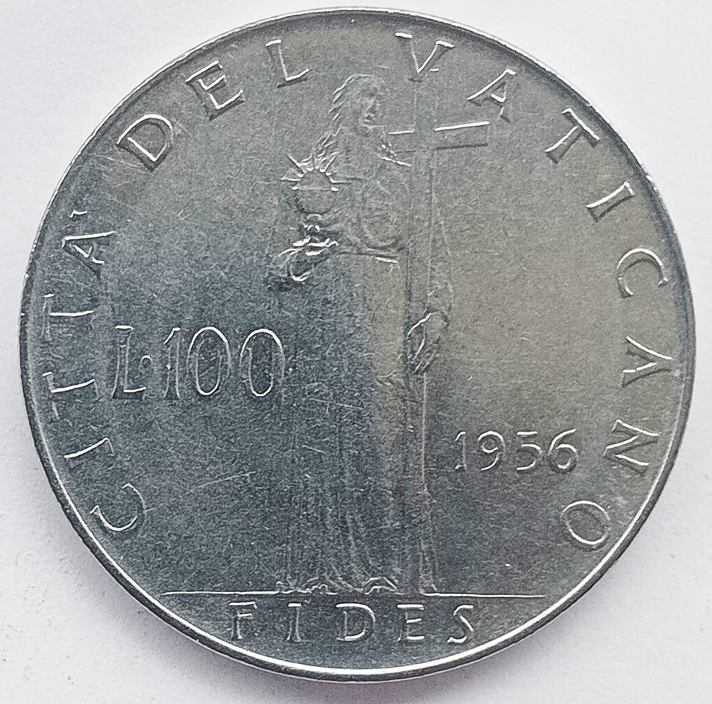 Watykan 100 Lirów 1956