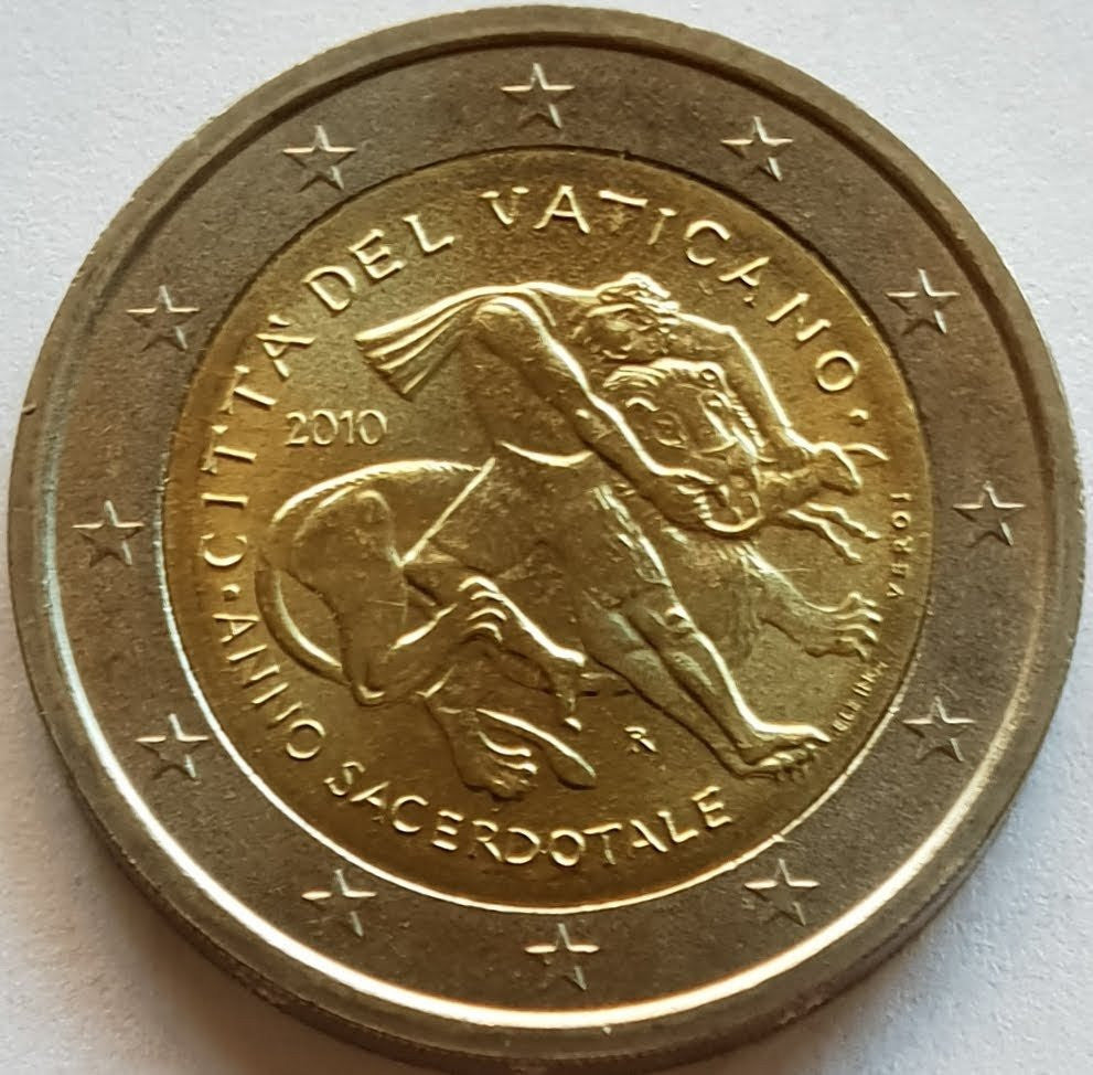 Watykan 2 euro 2010 Rok Księży