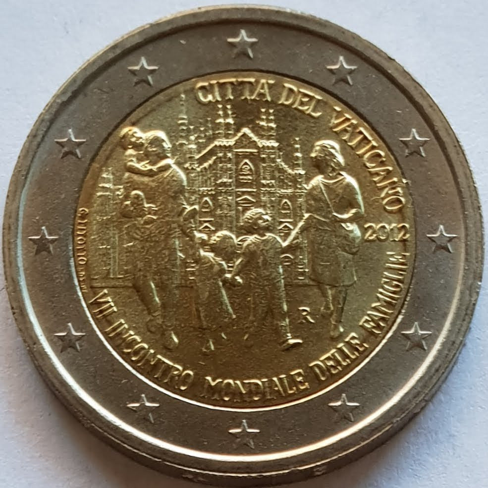 Watykan 2 euro 2012 VII Światowe Spotkanie Rodzin