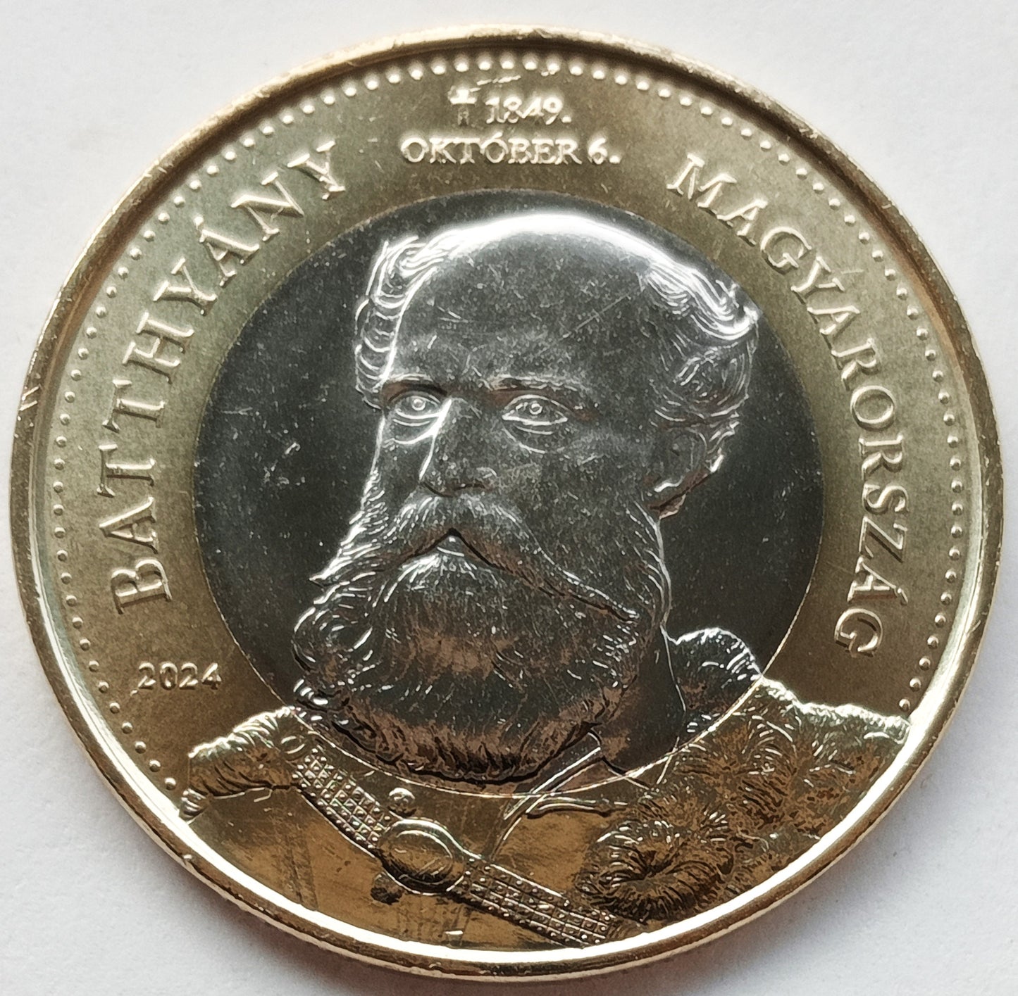 Węgry 200 Forint 2024 175. rocznica - Męczeństwo Lajosa Batthyány'ego