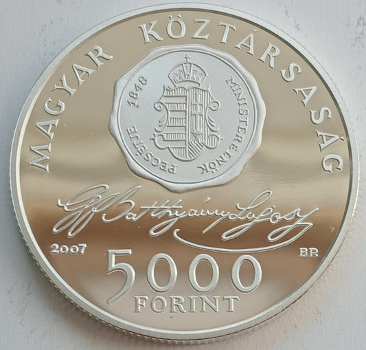 Węgry 5 000 Forint 2007 250 rocznica urodzin - Lajos Batthyány
