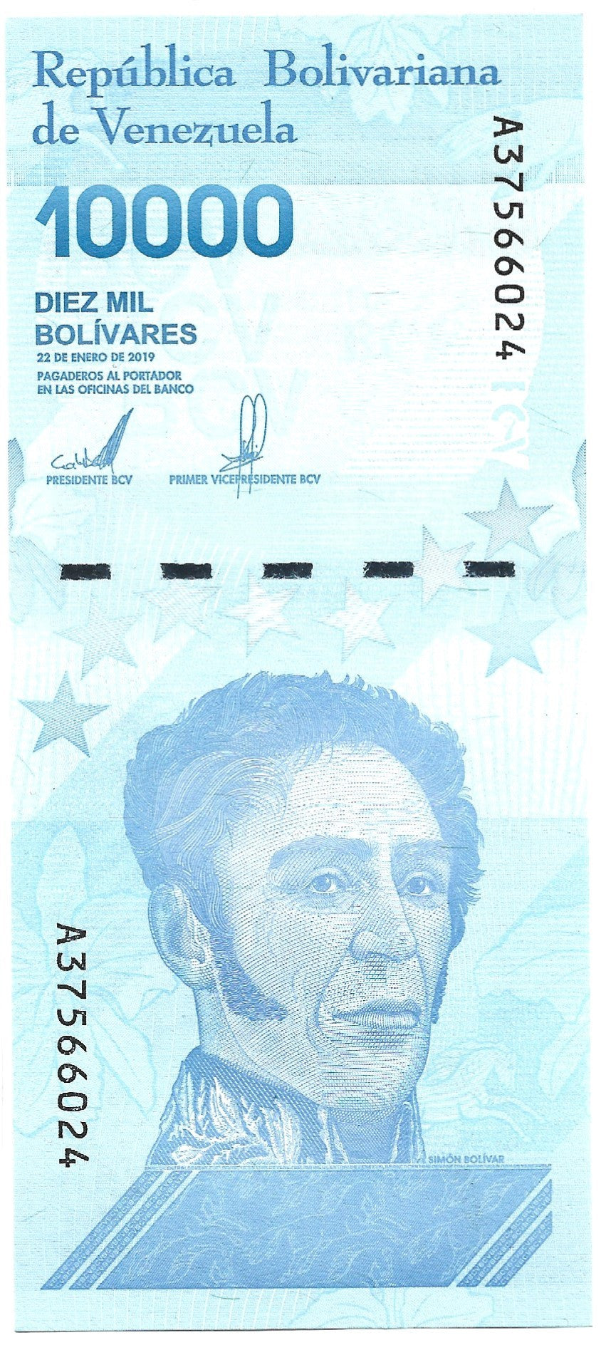 Wenezuela 10 000 Bolivar 2019 - UNC