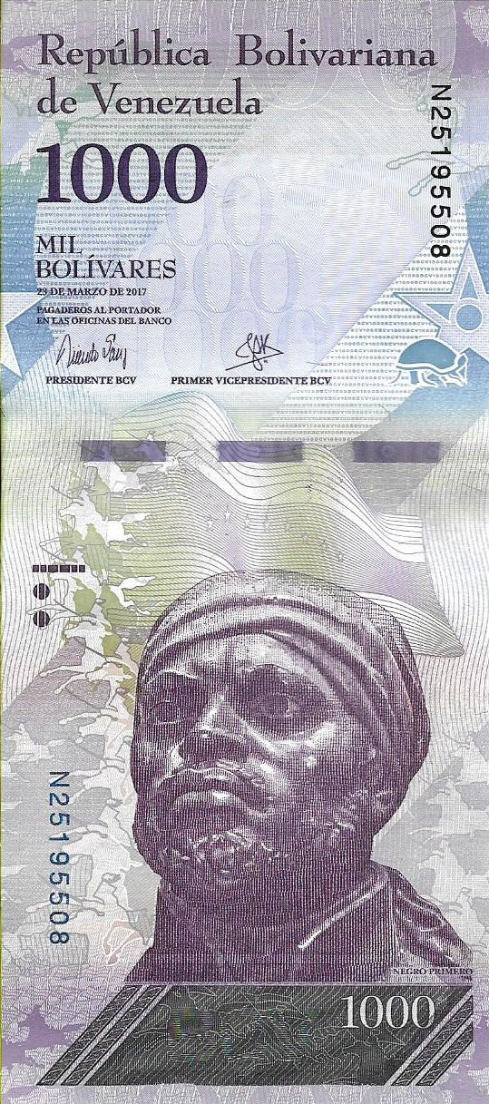 Wenezuela 1000 Bolivar 2017 - UNC