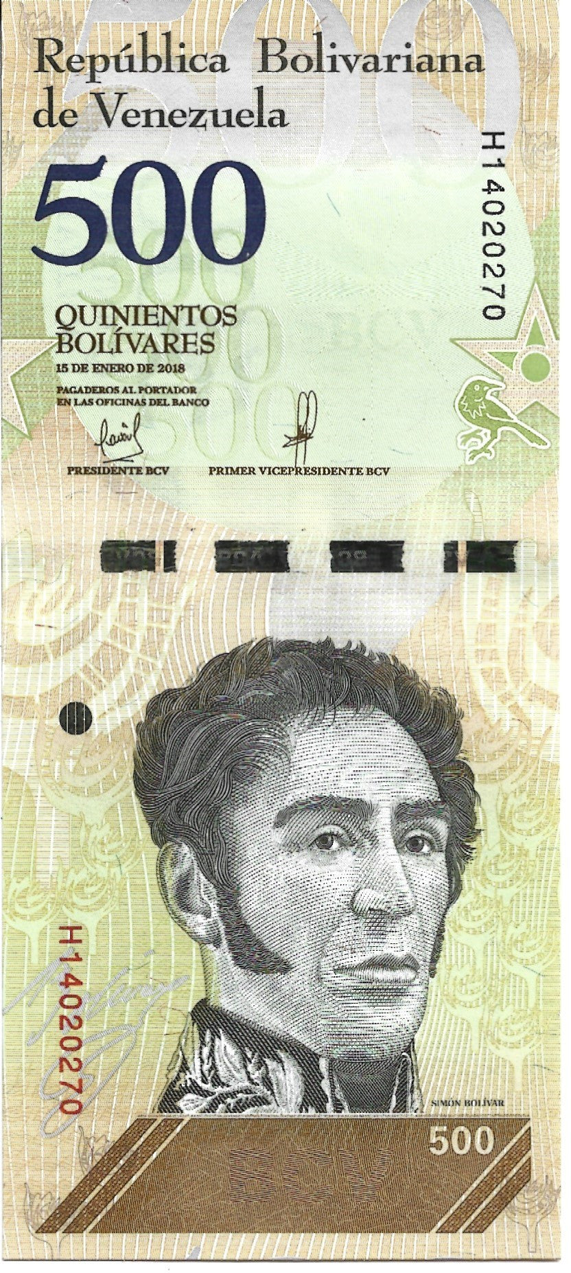 Wenezuela 500 Bolivar 2018 - UNC