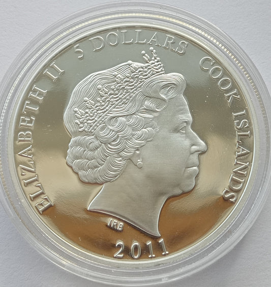 Wyspy Cooka 5 Dolarów 2011 Wakacje Bonifacego