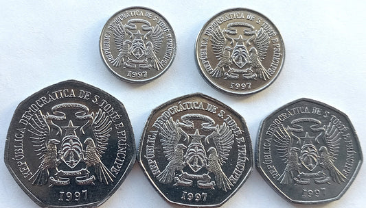 Wyspy Świętego Tomasza i Książęca - zestaw monet 1997