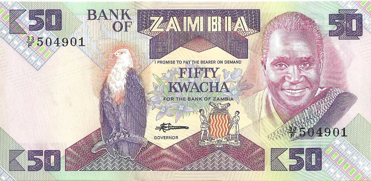 Zambia 50 Kwacha 1986 - UNC