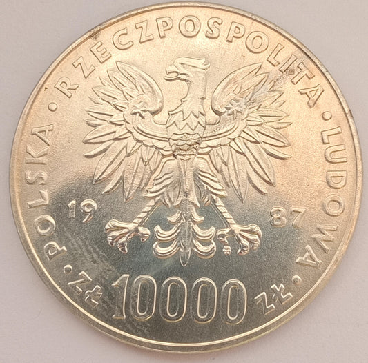 10 000 Złotych 1987 Papież Jan Paweł II