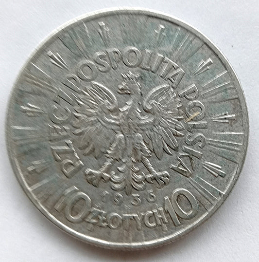 10 Złotych 1936 Józef Piłsudski