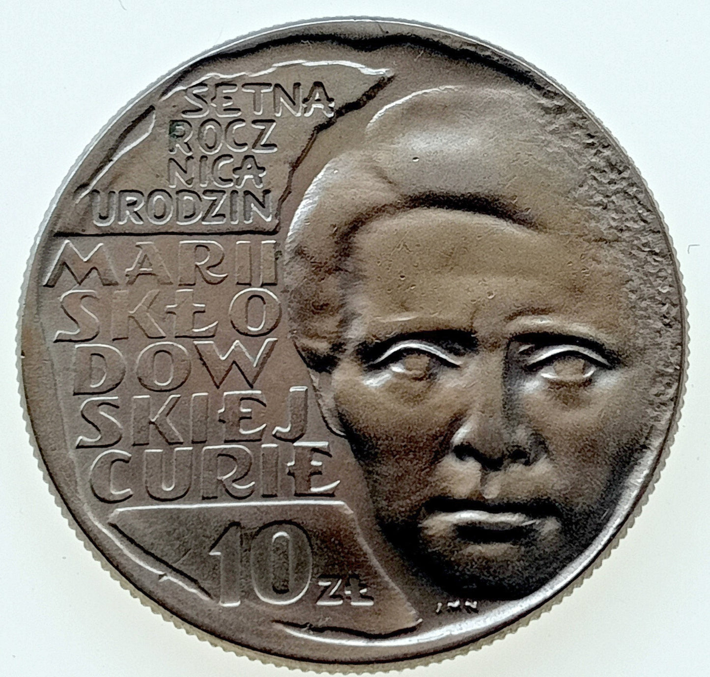 10 Złotych 1967 100 rocznica urodzin - Maria Skłodowska Curie