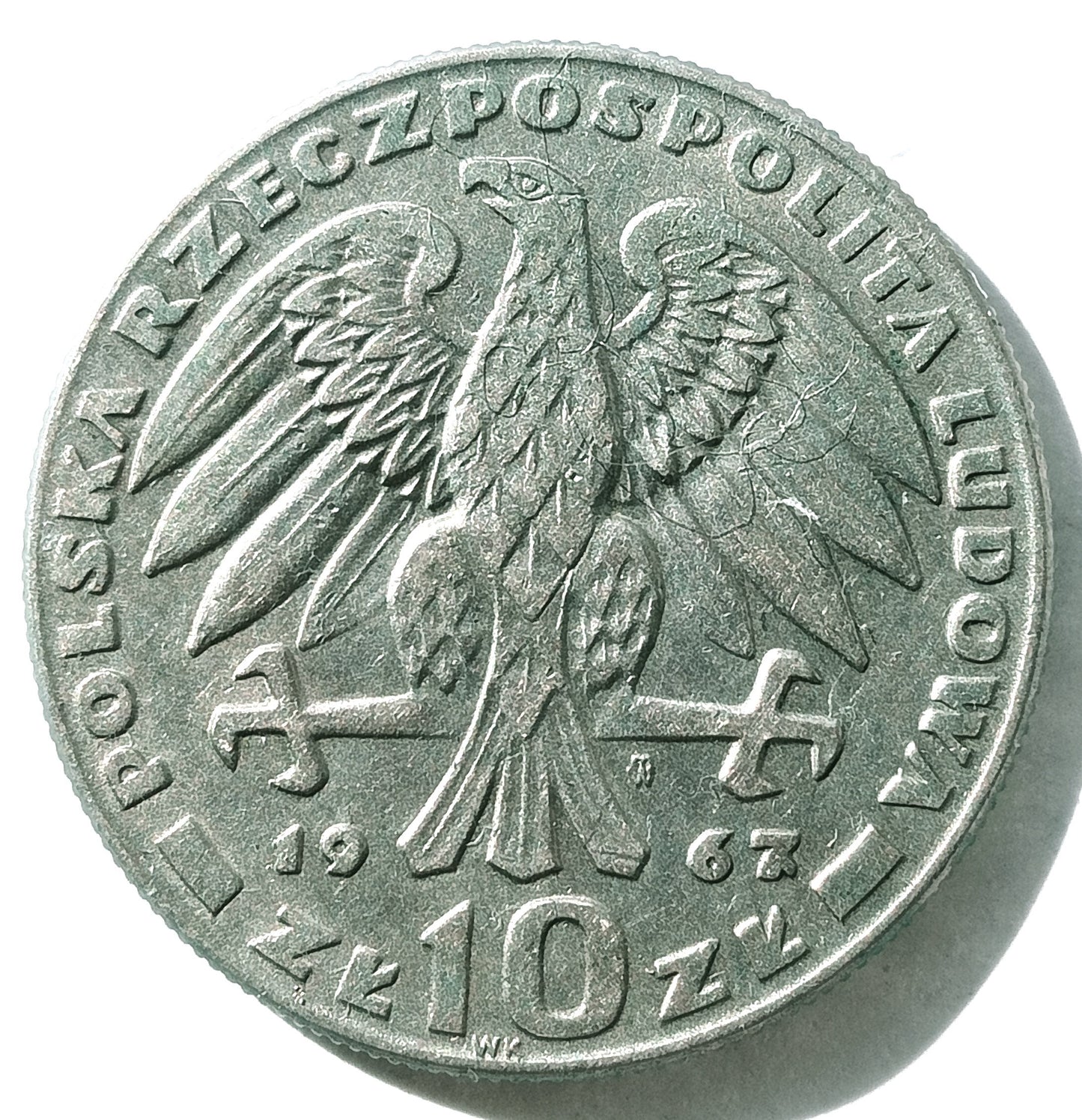 10 Złotych 1967 20. rocznica śmierci Karola Świerczewskiego