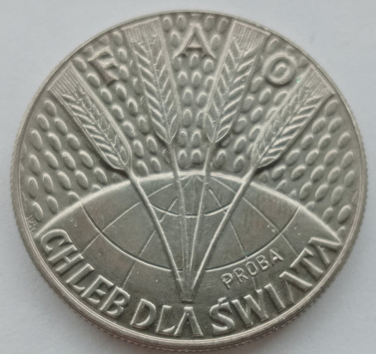 10 Złotych 1971 FAO - Chleb dla świata /próba/
