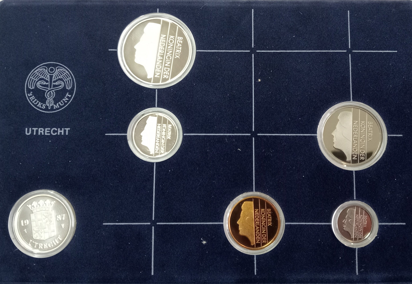 1987 Różne Guldeny Zestaw PROOF