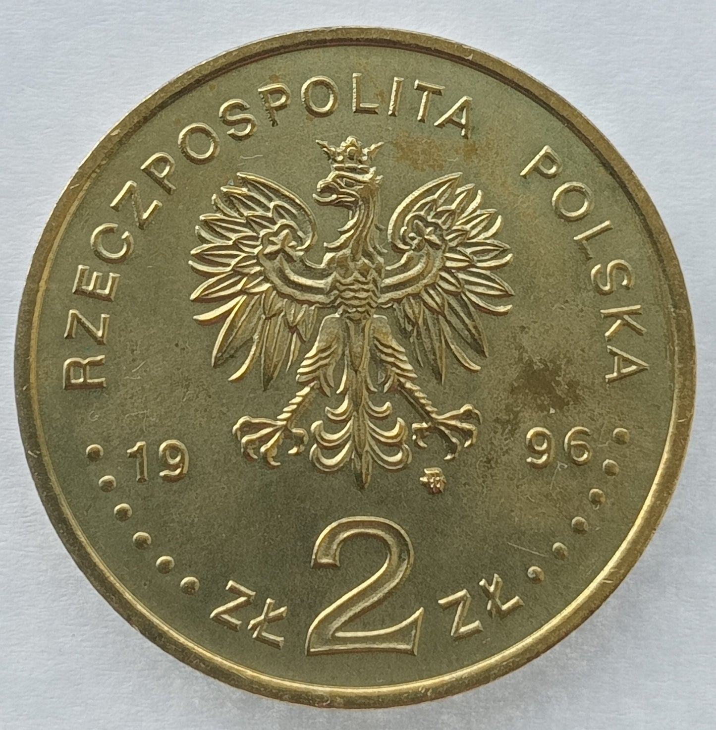 2 zł 1996 - Poczet królów i książąt polskich: Zygmunt II August (1548 - 1572)