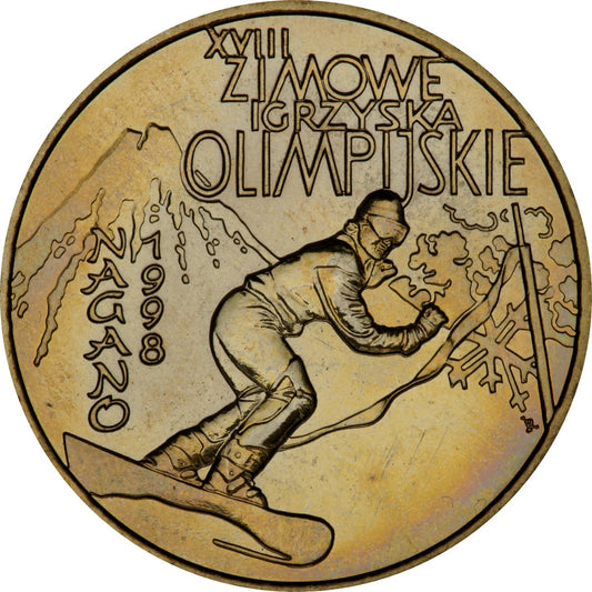 2 zł 1998 - XVIII. Zimowe Igrzyska Olimpijskie w Nagano