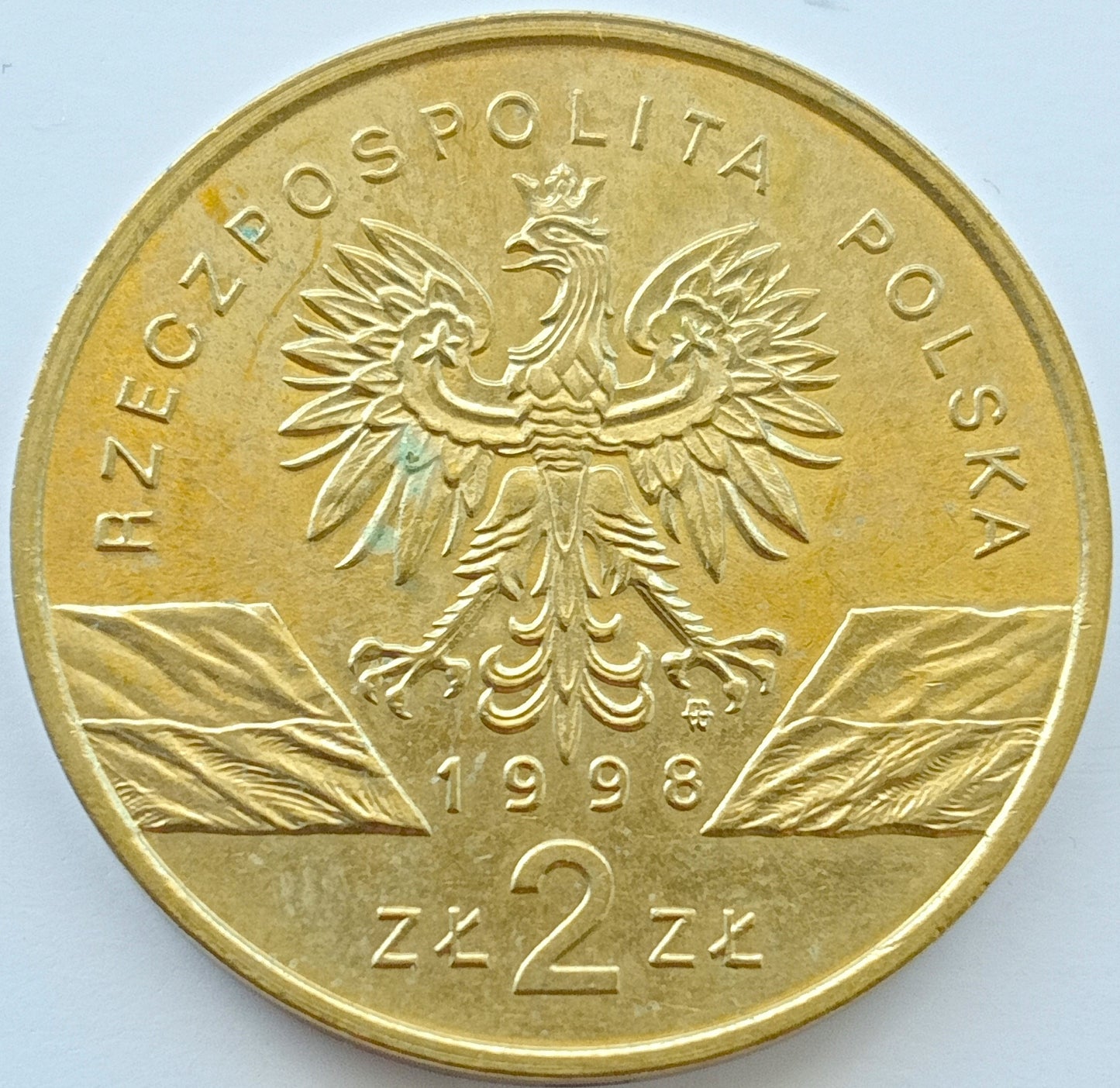 2 zł 1998 - Zwierzęta świata: Ropucha paskówka