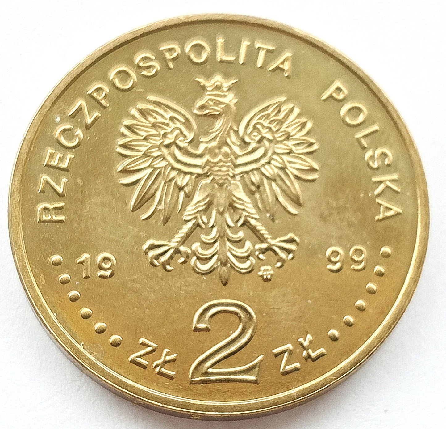 2 zł 1999 - 500. rocznica urodzin Jana Łaskiego