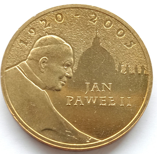 2 zł 2005 - Papież Jan Paweł II