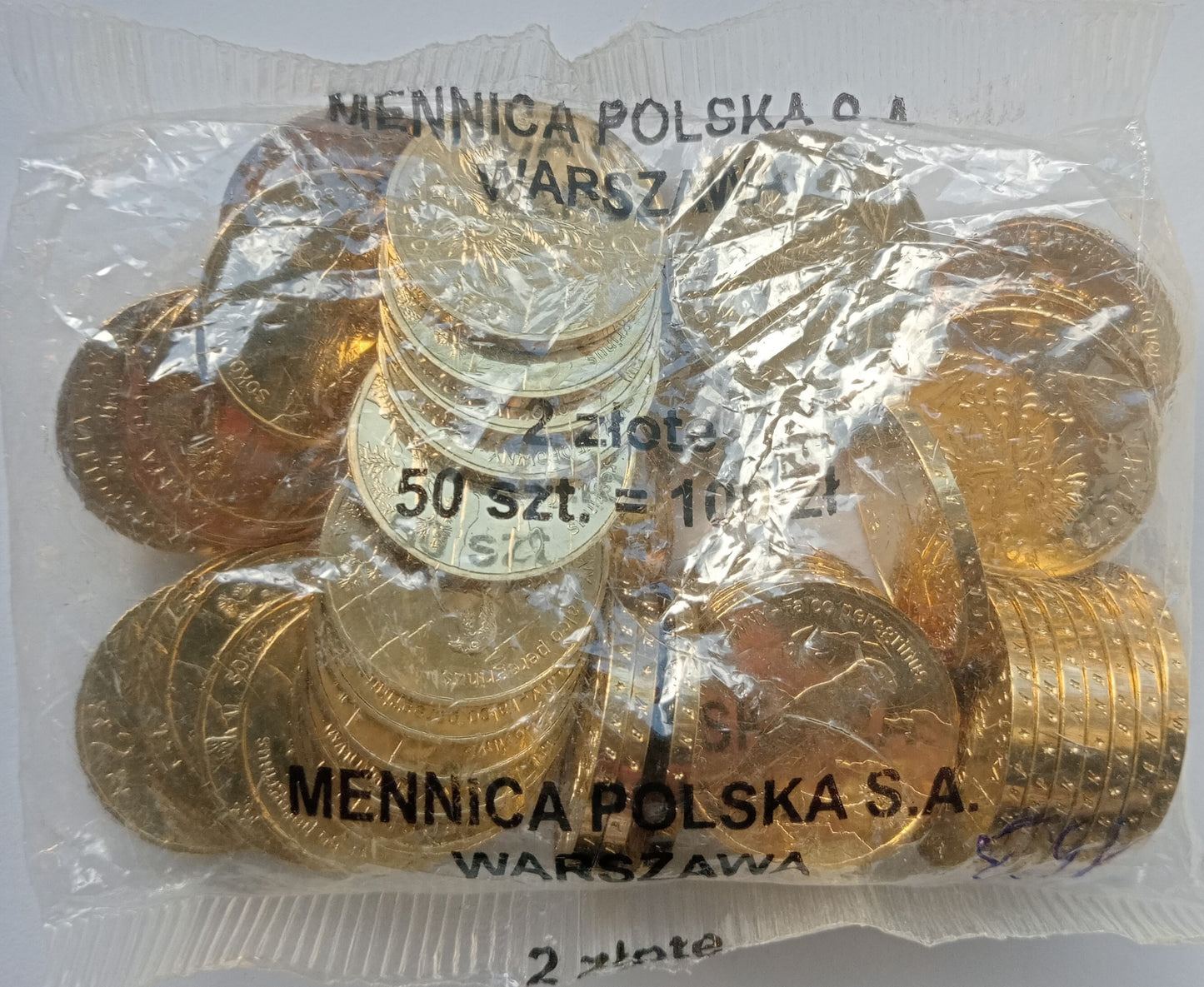 2 zł 2008 - Zwierzęta świata: Sokół wędrowny (woreczek 50 szt.)