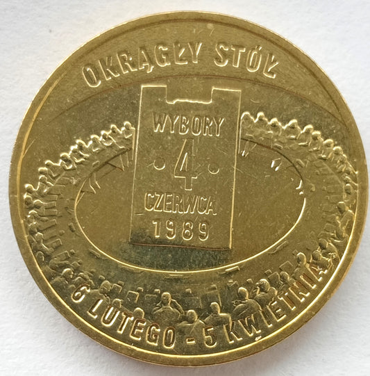 2 zł 2009 - Polska droga do wolności: Wybory 4 czerwca 1989 r.
