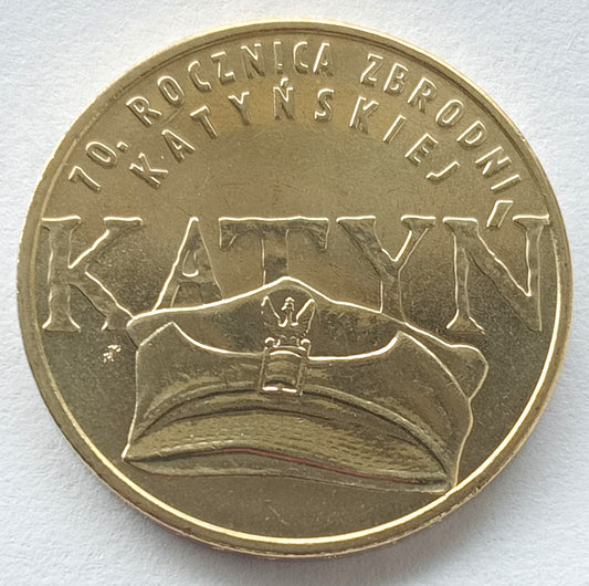 2 zł 2010 - 70. rocznica zbrodni katyńskiej