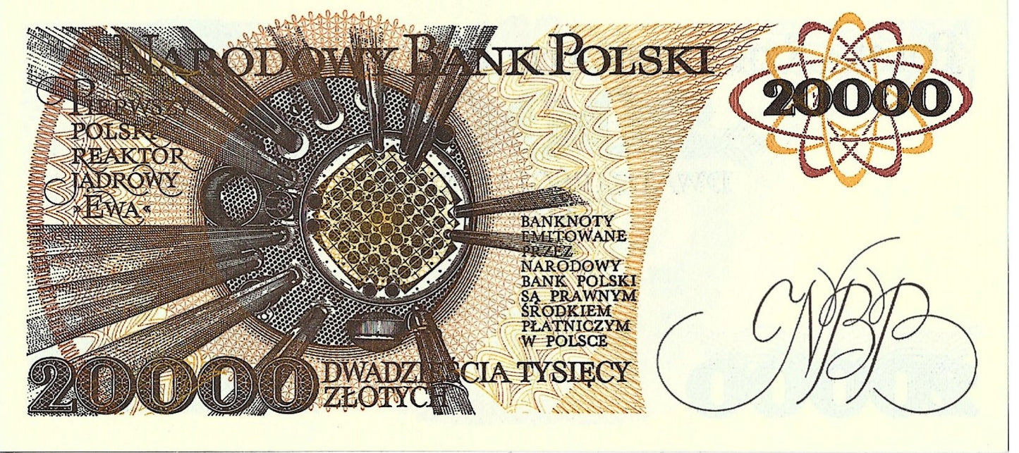 20 000 Złotych 1989 - UNC