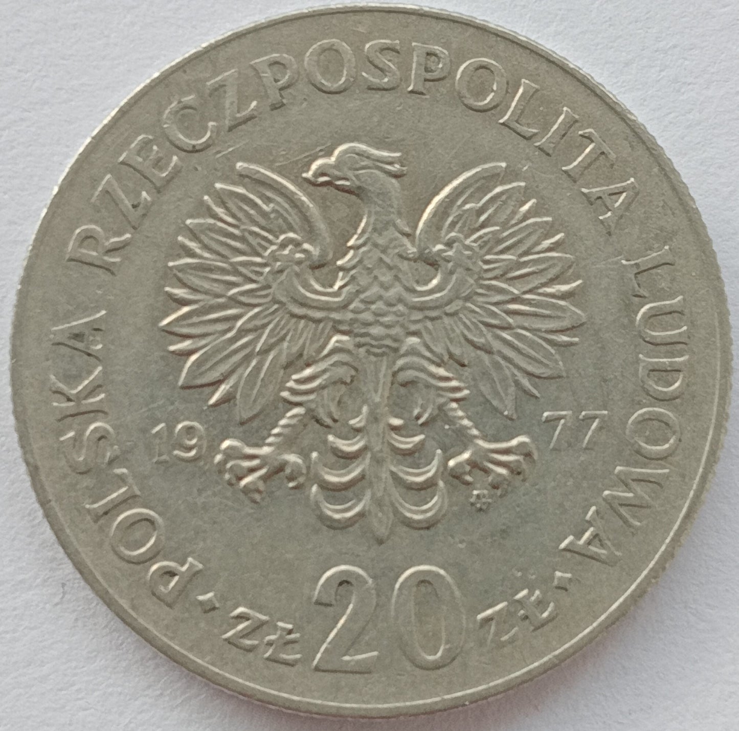20 Złotych 1977 Marceli Nowotko