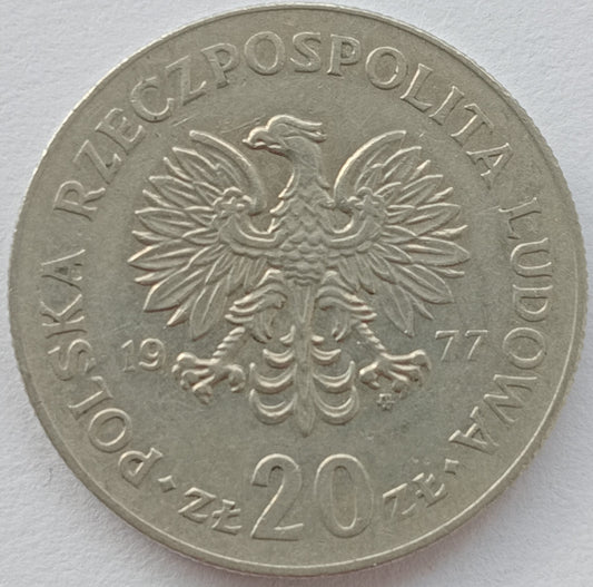 20 Złotych 1977 Marceli Nowotko