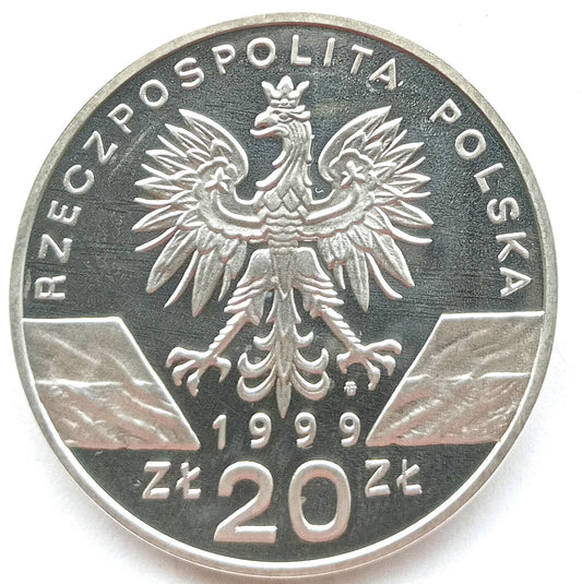 20 Złotych 1999 Zwierzęta Świata - wilk