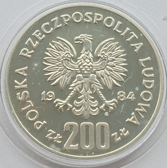 200 Złotych 1984 XIV Zimowe Igrzyska Olimpijskie, Sarajewo