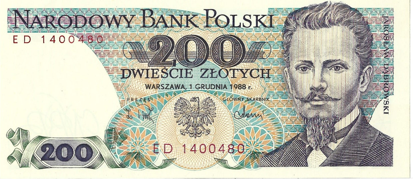 200 Złotych 1988 - UNC