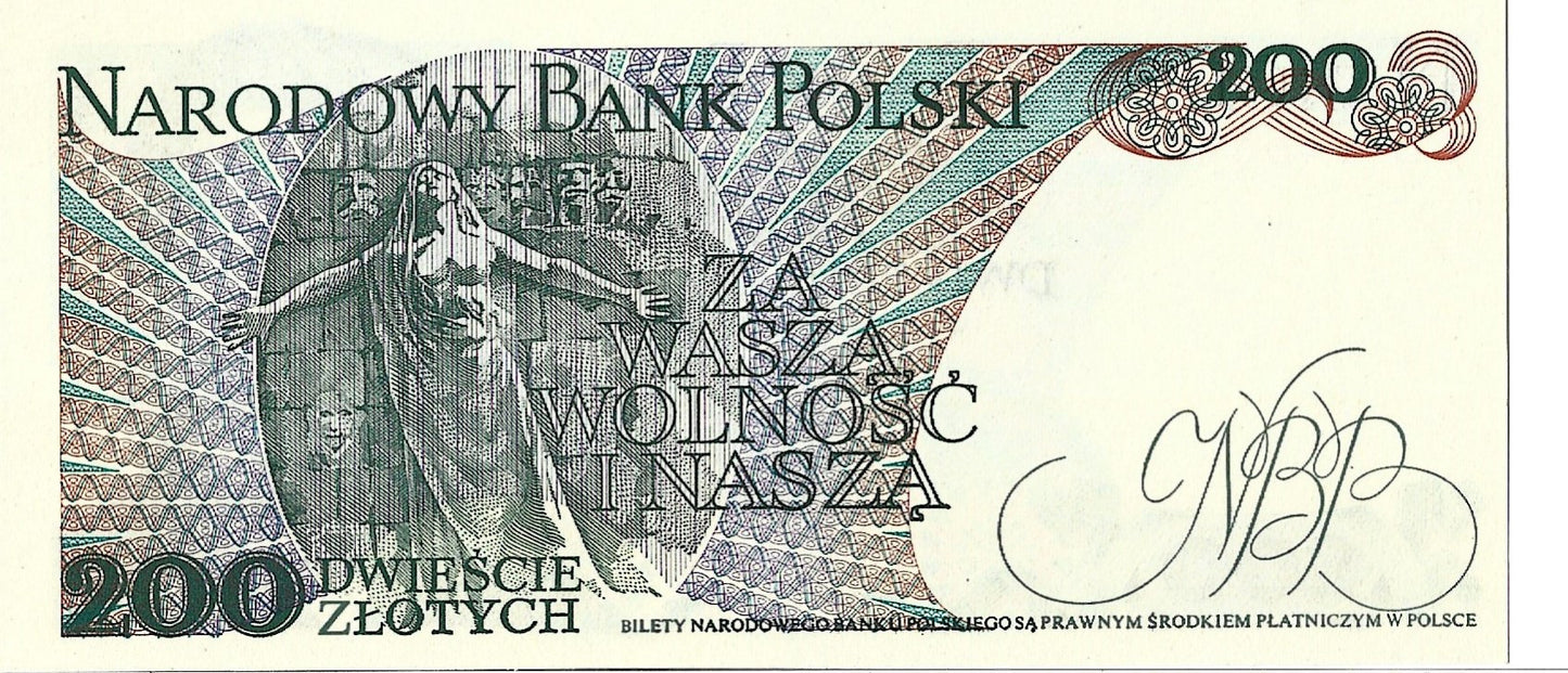 200 Złotych 1988 - UNC