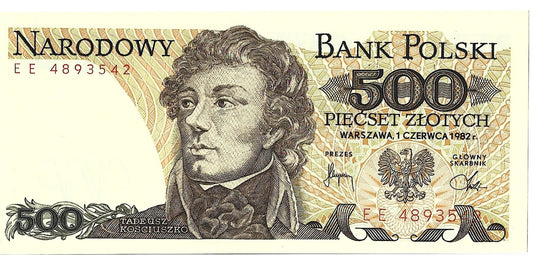 500 Złotych 1982 - UNC