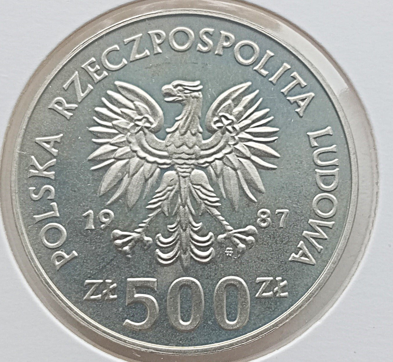 500 Złotych 1987 XXIV Letnie Igrzyska Olimpijskie, Seul 1988