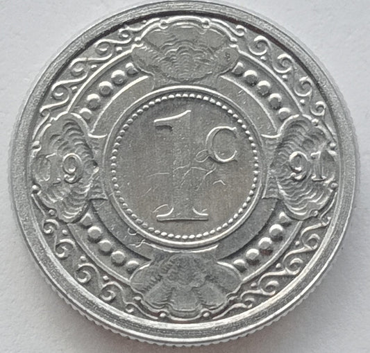 Antyle Holenderskie 1 Cent 1991