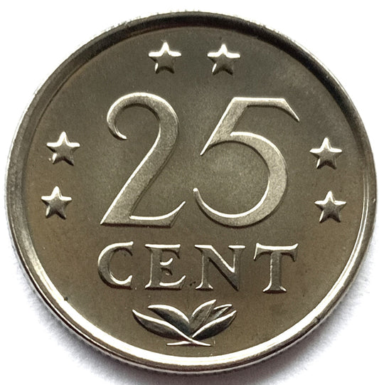 Antyle Holenderskie 25 Centów 1985